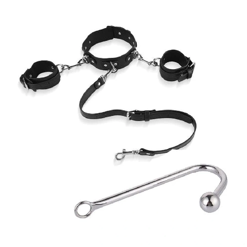 Collar Anal Hook 5334 Beaded with Cuffs Elegant and 0731